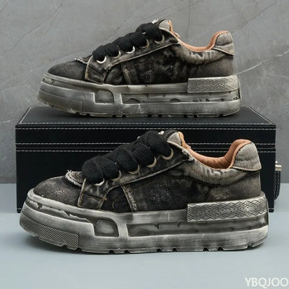 Spring and Autumn New Fashionable Anti slip and Wear resistant Men's Vulcanized Shoes Canvas Casual Sports Men's Board Shoes