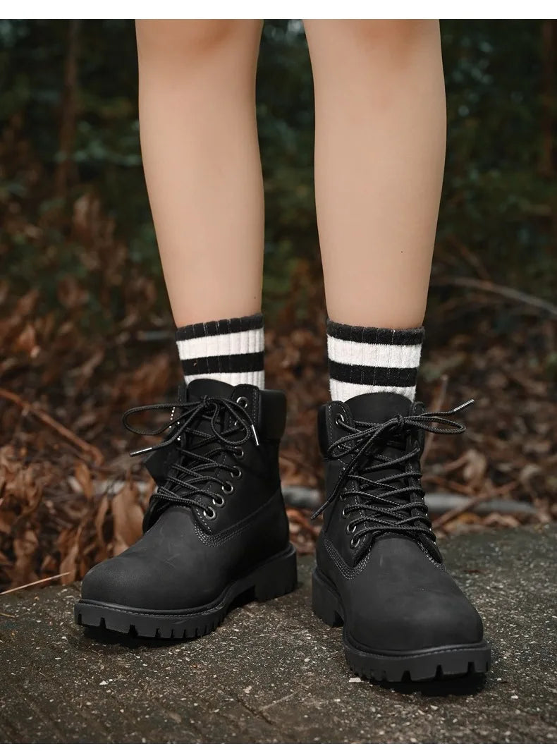 High Top Boots Hiking Shoes Men Anti-slip Outdoor Shoes Men Lace-up Comfortable Soft Breathable Casual Sneakers Shoes Men