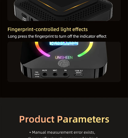 UNISHEEN 4K60 Game Streaming Equipment Live Broadcast 2160p OBS vMix Loopout PS5 Grabber Dongle VIDEO CAPTURE Card Box