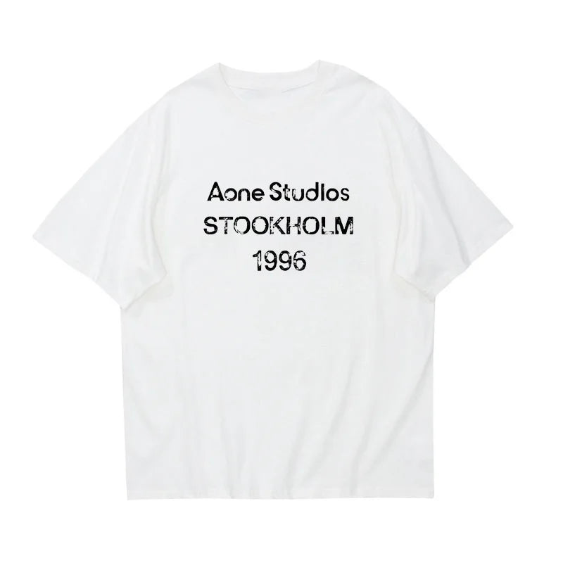 Summer Fashion Luxury Brand Letter-printed T-shirts Men's and Women's Cotton T-shirts Short-sleeved T-shirts Unise-friendly Top