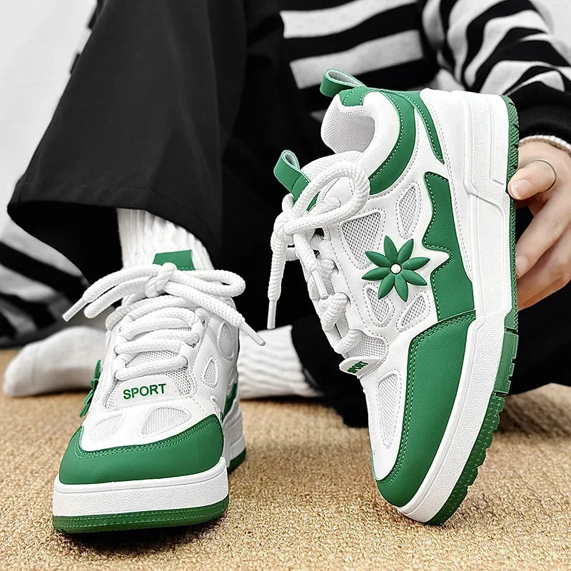 Men Platform Vulcanized Shoes New Fashion Increased Thick Sole Breathable Casual Wear Resistant Casual Sports Shoes for Men