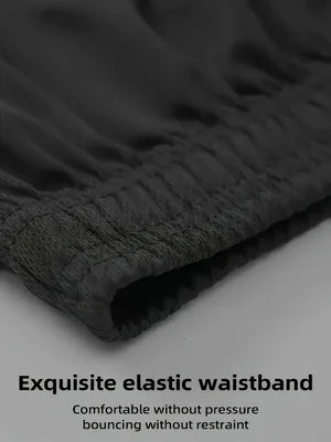 Men's summer breathable sportswear round neck short sleeved five quarter shorts lightweight and comfortable sports style set