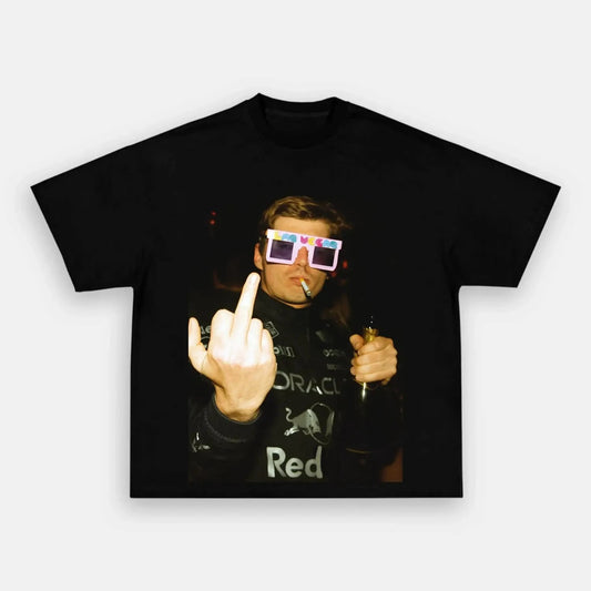2026 Spring/Summer Verstappen Creative Pattern Men's Shirt Retro O-neck Sport Short Sleeve T-Shirt