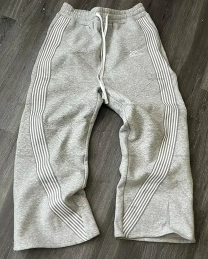 Man Y2k Pants Joggers Men Streetwear Embroidered Pink Long Sweatpants Cargo Clothing Casual Police Trousers American Harajuku