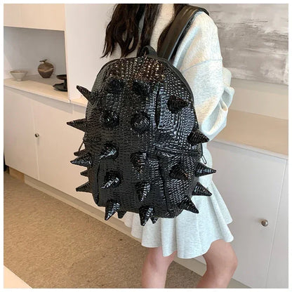 Fashion Hedgehog Shape PU Backpacks Large Capacity Backpacks 2026 High Quality  New Style Unique Design Personality School Bags