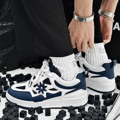 Men Platform Vulcanized Shoes New Fashion Increased Thick Sole Breathable Casual Wear Resistant Casual Sports Shoes for Men