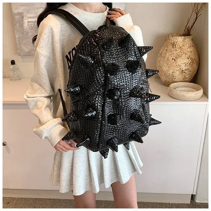 Fashion Hedgehog Shape PU Backpacks Large Capacity Backpacks 2026 High Quality  New Style Unique Design Personality School Bags
