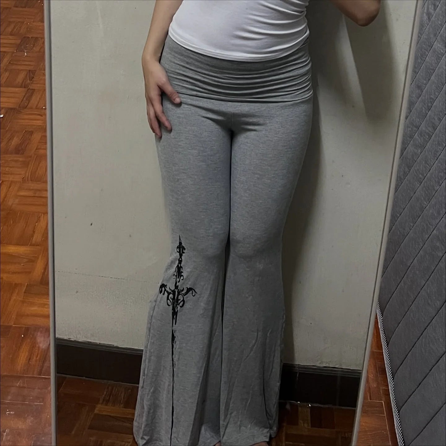 Fashion Aesthetics Printed Y2K Pants Hip Hop Punk Style Comfortable Pants Gothic Retro Casual Women's Wide Leg Pants emo girl