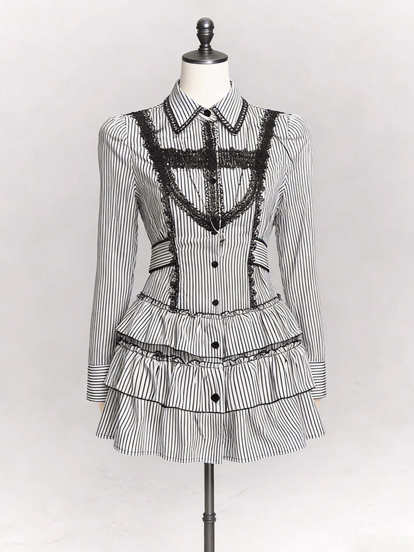 Vintage 3 Piece Skirt Suit Women Kawaii Ruffles Cardigan Outwear Bodycon Vest Blouse + Slim Y2k Skirts Evening Party Lolita Sets