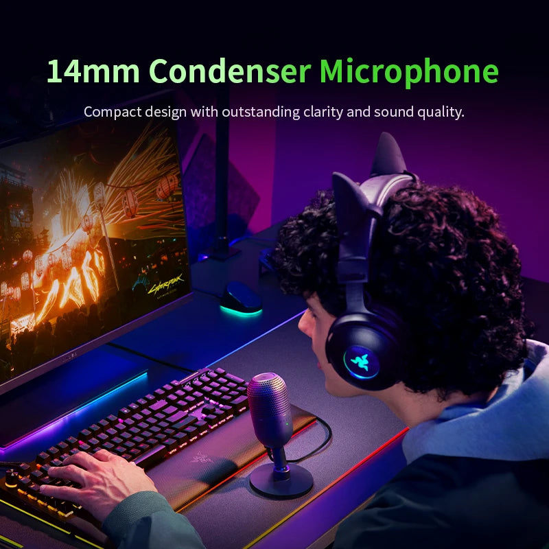 Razer Seiren V3 Mini Chroma RGB Gaming Streaming Microphone