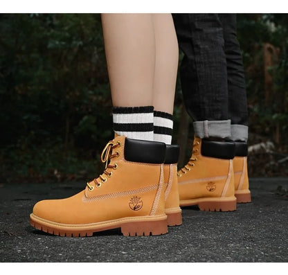 High Top Boots Hiking Shoes Men Anti-slip Outdoor Shoes Men Lace-up Comfortable Soft Breathable Casual Sneakers Shoes Men