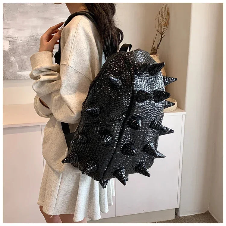 Fashion Hedgehog Shape PU Backpacks Large Capacity Backpacks 2026 High Quality  New Style Unique Design Personality School Bags