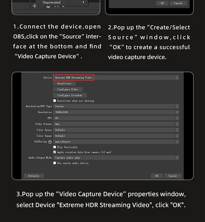 UNISHEEN 4K60 Game Streaming Equipment Live Broadcast 2160p OBS vMix Loopout PS5 Grabber Dongle VIDEO CAPTURE Card Box