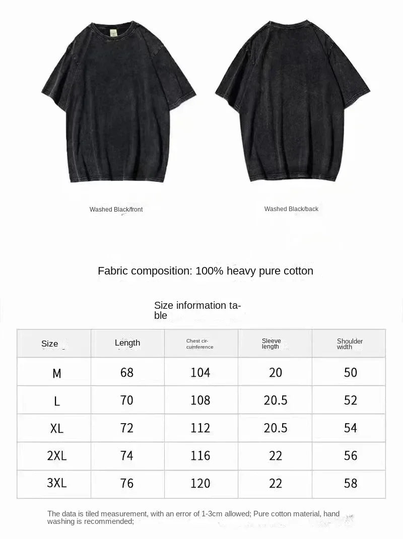 2025 Washed Vintage Tame Impala Graphic Print T-shirts Men's Clothing Pop Rock Band T-shirt Men Women Fashion Retro T Shirt