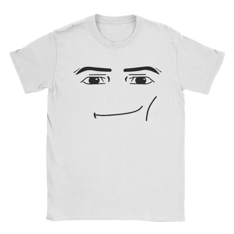 Y2k Anime Robot Robloxs Face New Arrival  Clothes Tee Shirt Homme Graphic T-Shirts  Tshirt for Ropa Hombre Aesthetic T-shirts