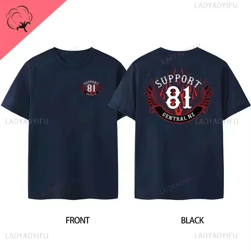 Classic Y2K Gothic Style T-shirt Print Oversized T Shirt High Street Shirts Gothic Round Neck Cotton Tops New Mens Women T Shirt