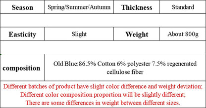 IEFB Summer Men's Denim Pants Old Blue Washed Male Jeans Straight Casual Menwear Loose Wide Leg Trousers New Fashion 9C354