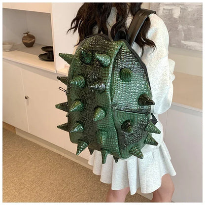 Fashion Hedgehog Shape PU Backpacks Large Capacity Backpacks 2026 High Quality  New Style Unique Design Personality School Bags