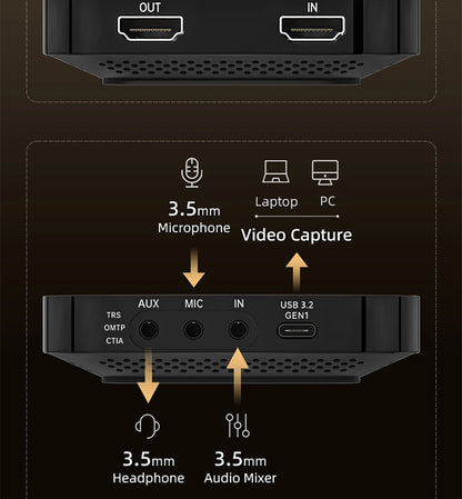 UNISHEEN 4K60 Game Streaming Equipment Live Broadcast 2160p OBS vMix Loopout PS5 Grabber Dongle VIDEO CAPTURE Card Box