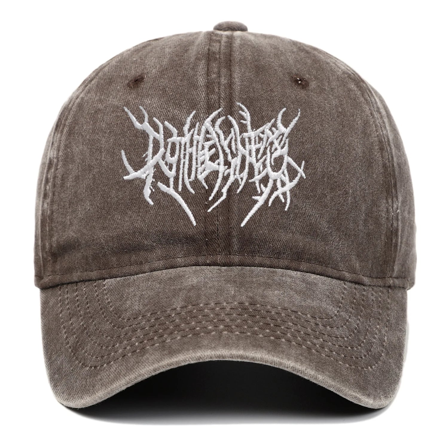 Trendy Embroidered Rock - style Baseball Cap with Unique Logo