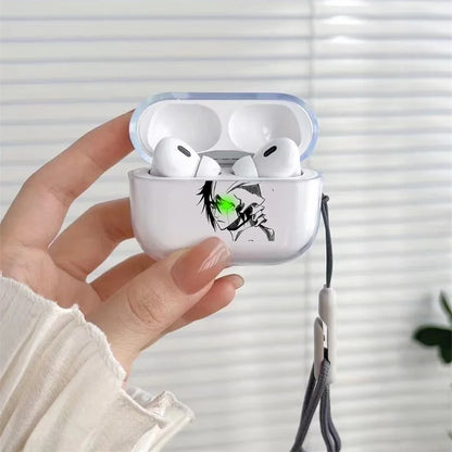 Anime Ulquiorra Cifer Transparent TPU Case for Airpods  Pro 2 1 3 Soft Silicone Cover Air Pods4 1/2/3Earphone Cover