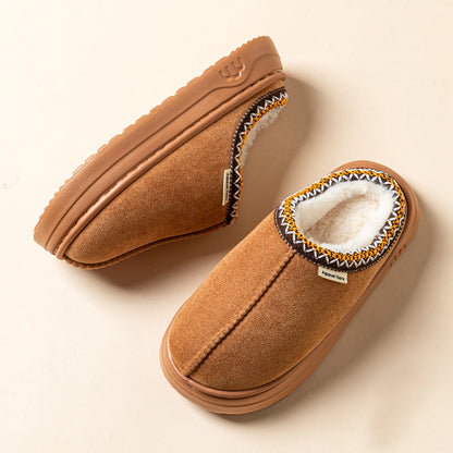 Winter Anti-slip Women's Soft Slipper Boots Fashion Couples Outdoor Casual Indoor Fuzzy Warm Comfort Men Plush Houseshoes Girls