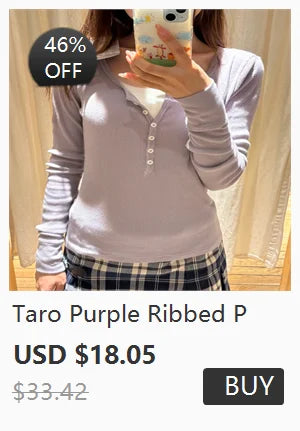 Pink Striped Slim Long Sleeve Tees Women Spring Casual Cotton O-neck Tshirt New Tops Clothes Sweet Cute  Vintage T-shirts Y2K