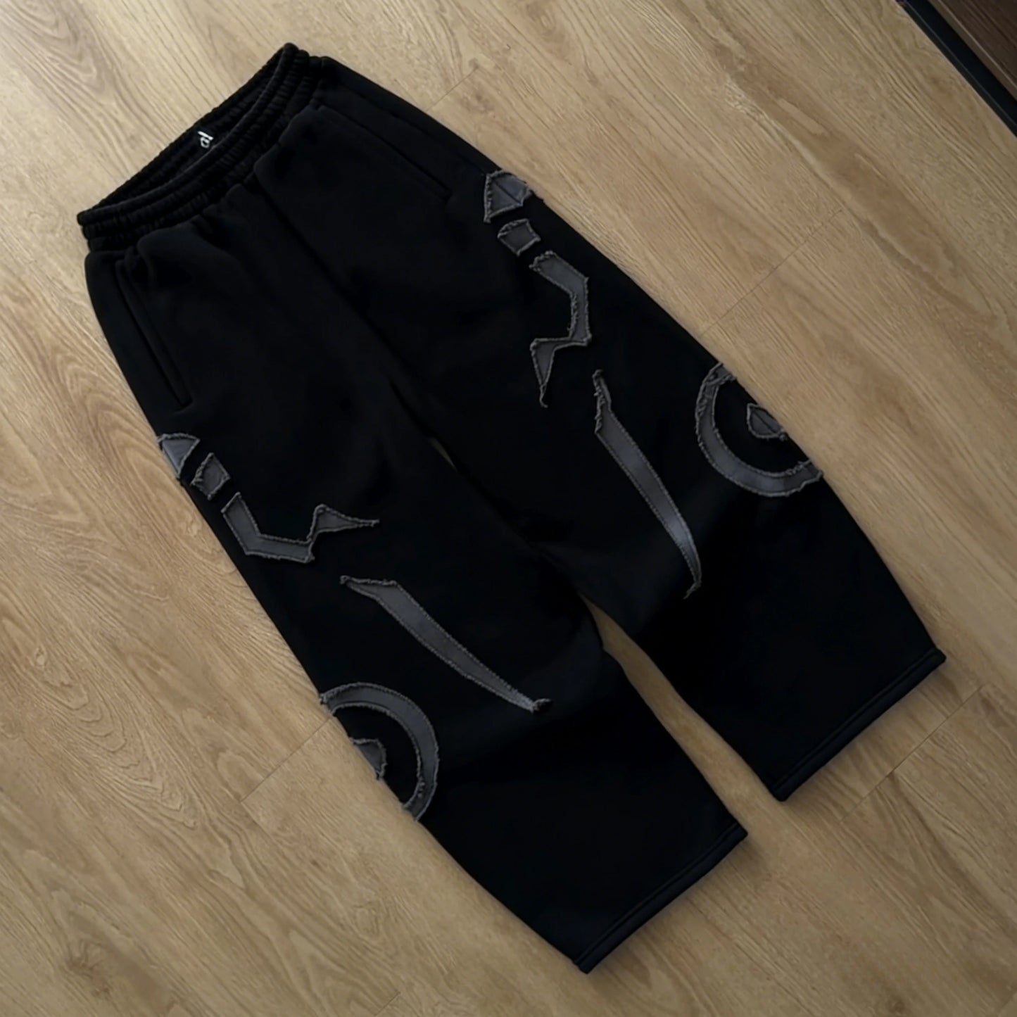 Y2K Vintage Harajuku Gothic Tracksuit Men Streetwear Patchwork Graphic Hoodie Baggy Sweatpants Two Piece Set Retro Hip Hop