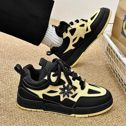 Men Platform Vulcanized Shoes New Fashion Increased Thick Sole Breathable Casual Wear Resistant Casual Sports Shoes for Men