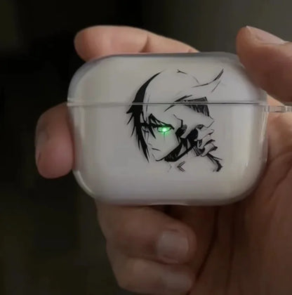 Anime Ulquiorra Cifer Transparent TPU Case for Airpods  Pro 2 1 3 Soft Silicone Cover Air Pods4 1/2/3Earphone Cover