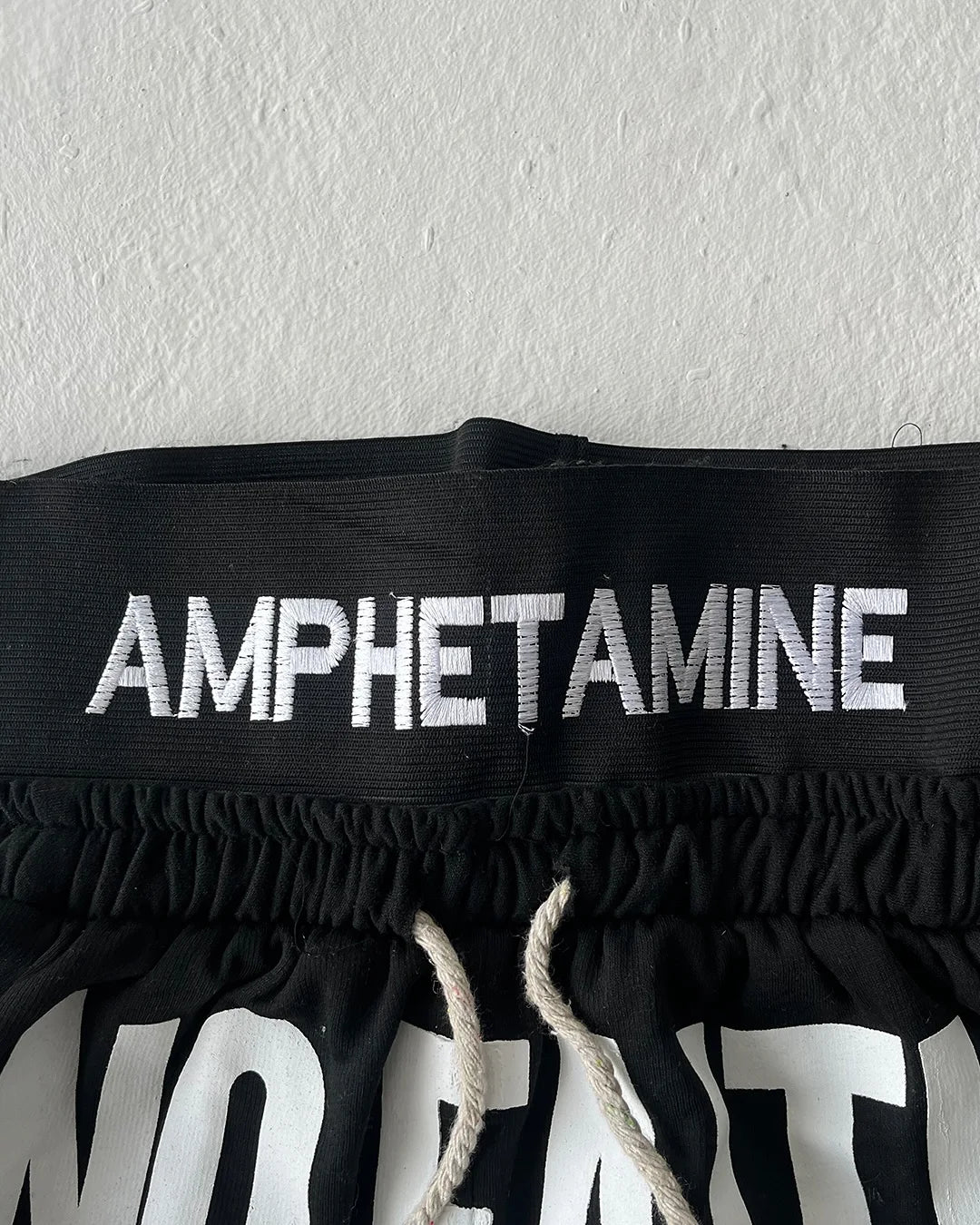 Y2K Fashion Streetwear Gothic Punk Striped Letter Embroidery Trendy Sweatpants Retro Loose Hip Hop Casual Stretch Jogging Pants