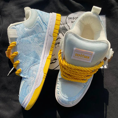 Trend Men's Shoes Outdoor Sneakers New Platform Vulcanized Shoes Breathable Casual Shoes Non Slip Comfortable Running Shoe Tenis