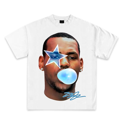 Pop Culture Vintage Graphic T-Shirt Collection American Rap Basketball Streetwear Hip-Hop Y2K Premium Qua Men Clothing Short