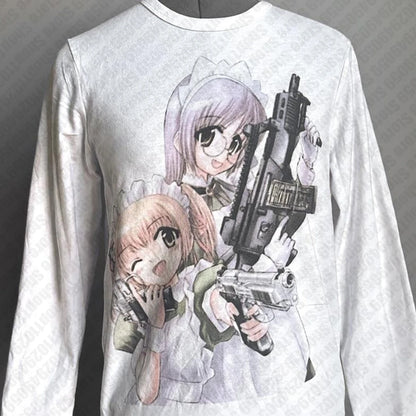 Goth 2000s Streetwear Long Sleeve Aesthetic Vintage Cothes Y2K Style Kawaii Letter Print Baby Tee Summer Emo Girl Slim Crop Tops