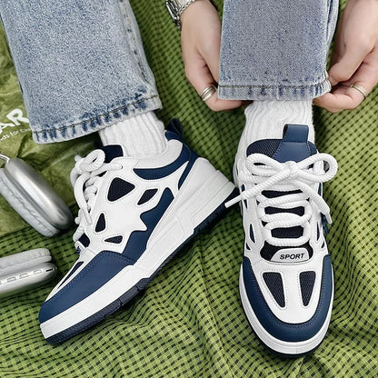 Men Platform Vulcanized Shoes New Fashion Increased Thick Sole Breathable Casual Wear Resistant Casual Sports Shoes for Men