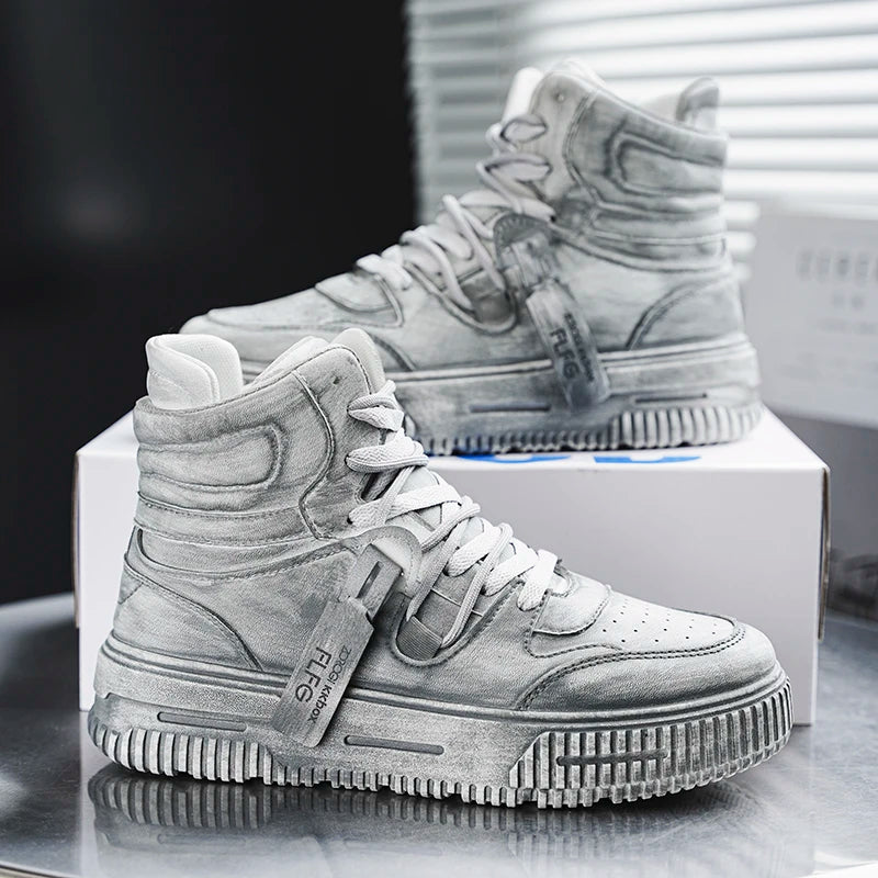 Retro Manga Men's Sneakers Soft Comfortable Non Slip Wear Resistant Sole Daily Casual Men's Shoes Preppy Versatile Holiday Gifts