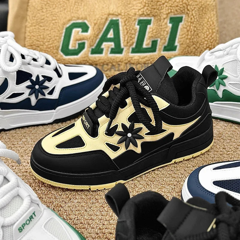 Men Platform Vulcanized Shoes New Fashion Increased Thick Sole Breathable Casual Wear Resistant Casual Sports Shoes for Men