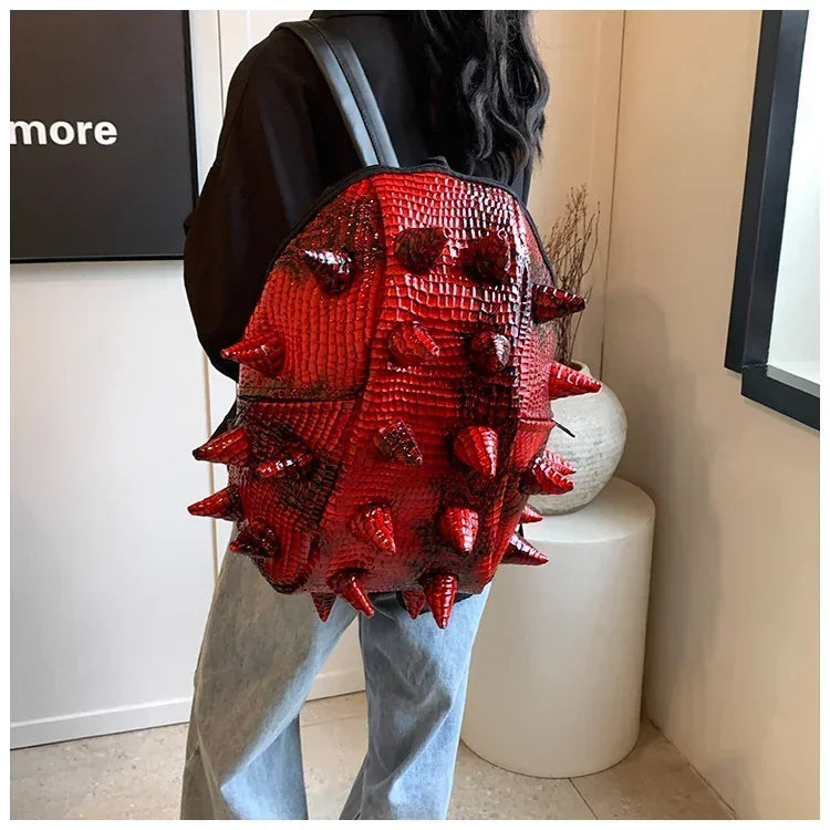 Fashion Hedgehog Shape PU Backpacks Large Capacity Backpacks 2026 High Quality  New Style Unique Design Personality School Bags
