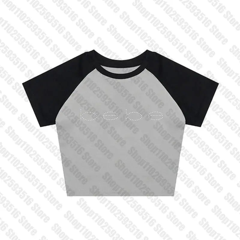 2000s Clothes Y2k Top Top for Women Baby Tees Tops Rhinestone T Shirts Women's T-shirts Female Clothing Kpop Gothic Kawaii Goth