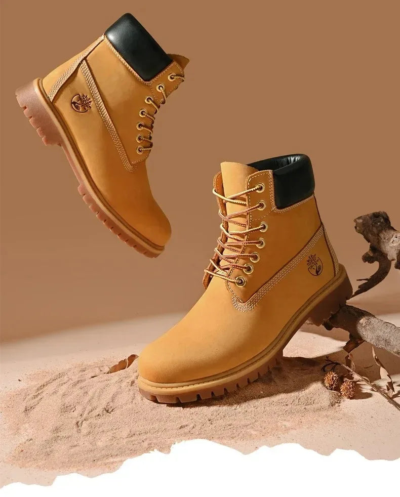 High Top Boots Hiking Shoes Men Anti-slip Outdoor Shoes Men Lace-up Comfortable Soft Breathable Casual Sneakers Shoes Men