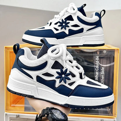 Men Platform Vulcanized Shoes New Fashion Increased Thick Sole Breathable Casual Wear Resistant Casual Sports Shoes for Men