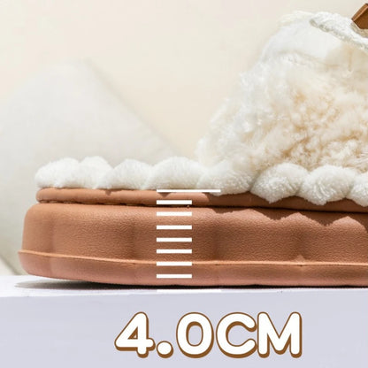 2026 New Women's Plush Slippers - Bow Detail Winter House Shoes, Ultra-Soft Non-Slip Indoor Slippers for Home&Maternity Comfort