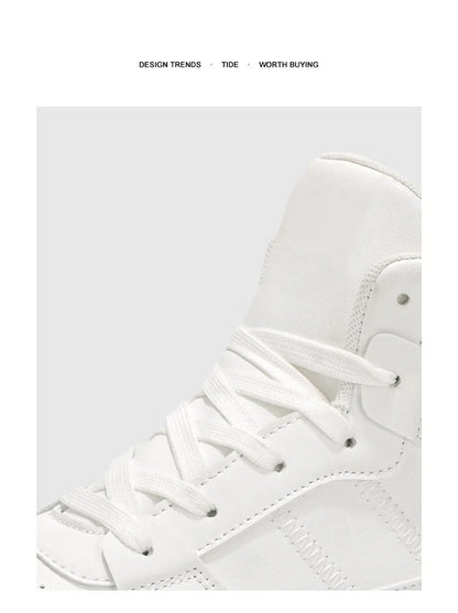 New 2025 Men's Thick Bottom Sneakers Spring Autumn Style Breathable Anti-Slip Heightening Casual Sports Platform Shoes