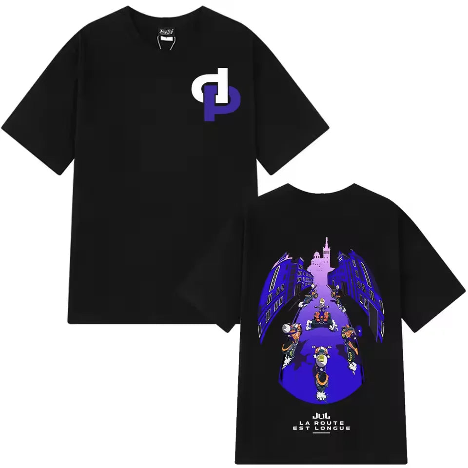 Rapper Jul Nothing  Oversize T Shirt Men Women Clothing Fashion Hip Hop T-shirt Short Sleeve T-shirts