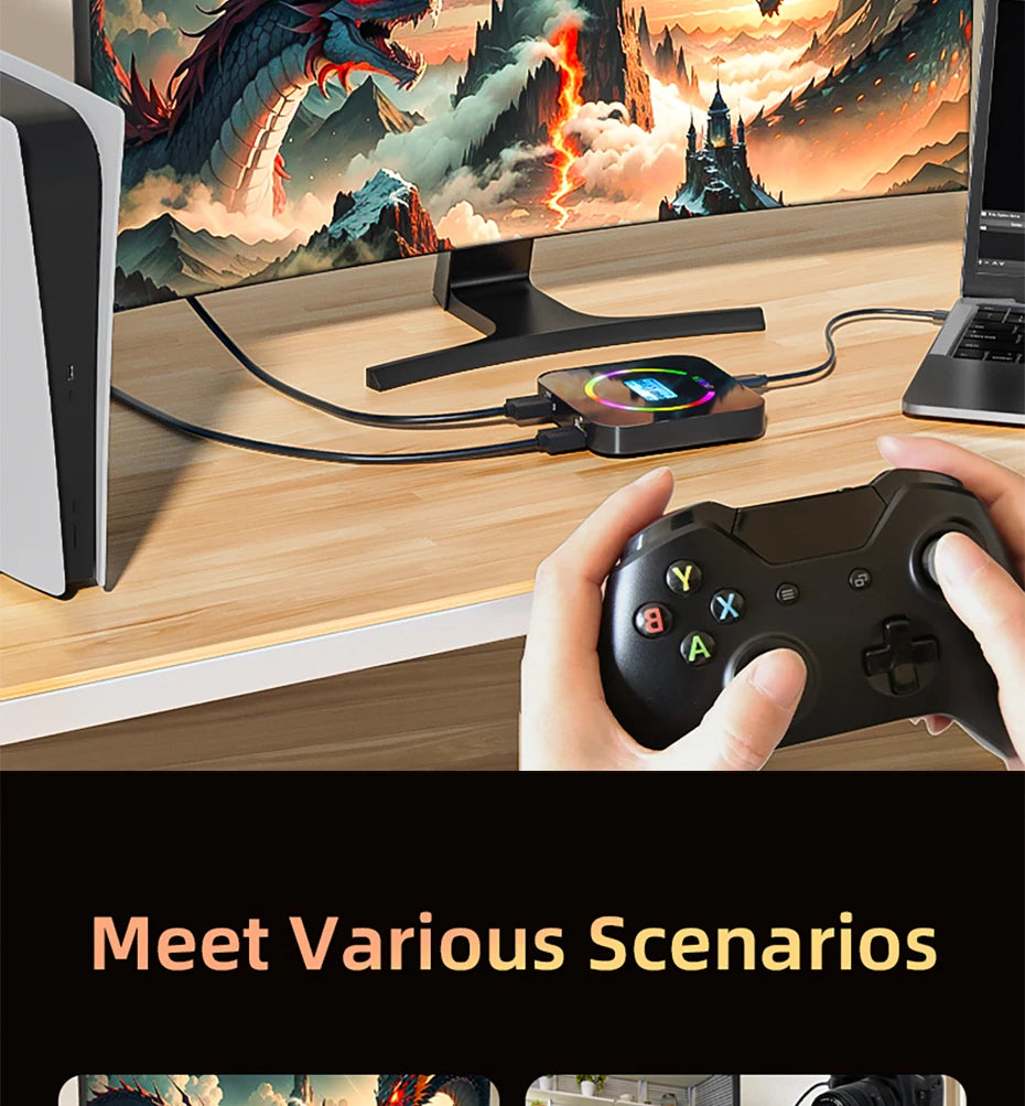 UNISHEEN 4K60 Game Streaming Equipment Live Broadcast 2160p OBS vMix Loopout PS5 Grabber Dongle VIDEO CAPTURE Card Box