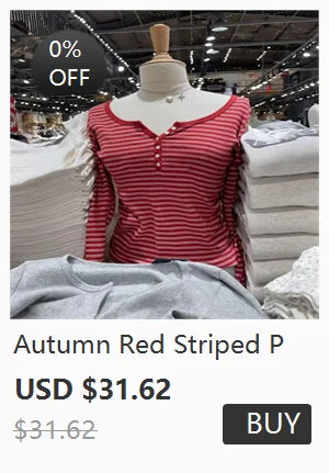 Pink Striped Slim Long Sleeve Tees Women Spring Casual Cotton O-neck Tshirt New Tops Clothes Sweet Cute  Vintage T-shirts Y2K