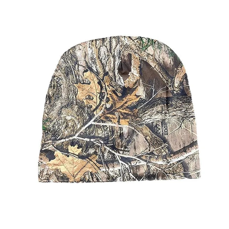 INS Autumn Y2K Hip Hop Personality Harajuku Casual Beanie American Vintage Deciduous Full Print Fashion Street Lazy Pullover Hat
