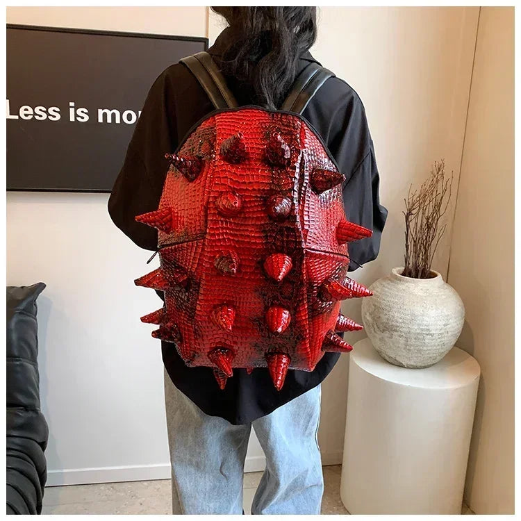 Fashion Hedgehog Shape PU Backpacks Large Capacity Backpacks 2026 High Quality  New Style Unique Design Personality School Bags