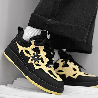 Men Platform Vulcanized Shoes New Fashion Increased Thick Sole Breathable Casual Wear Resistant Casual Sports Shoes for Men