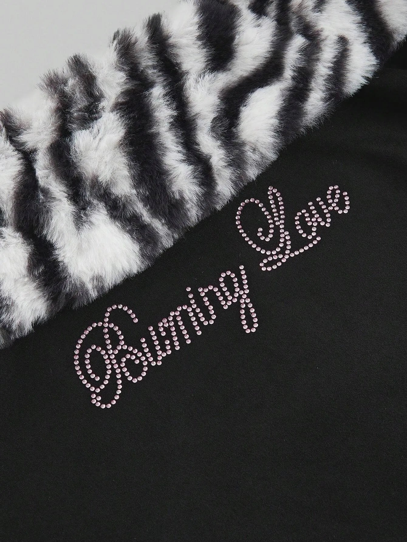 Leopard print patchwork slim fit sexy exposed navel dark letter hot stamping strapless vest with personality